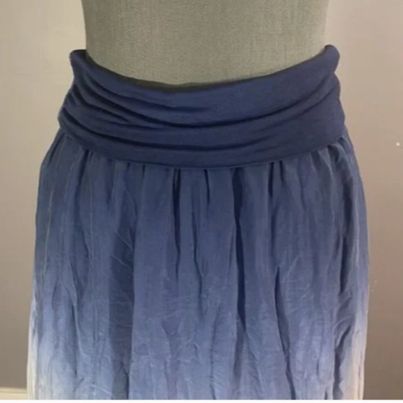 Brand New Women's GIUSY Ombre Silk-Blend Maxi Skirt - Picture 11 of 11